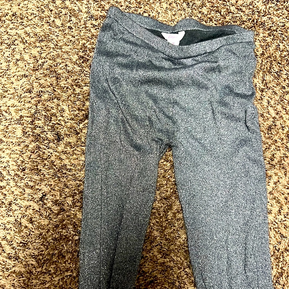 Silver shimmering tights